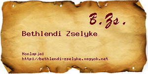 Bethlendi Zselyke névjegykártya